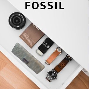 Fossil Faux Snake Sunglasses Case